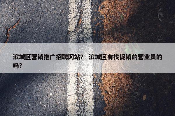 滨城区营销推广招聘网站？ 滨城区有找促销的营业员的吗？-第1张图片-冷动云