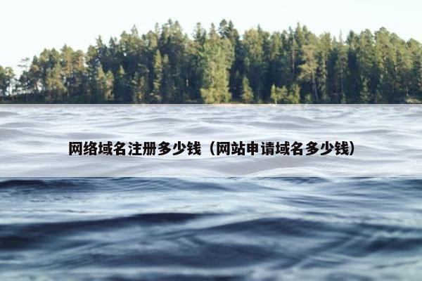 网络域名注册多少钱（网站申请域名多少钱）-第1张图片-冷动云