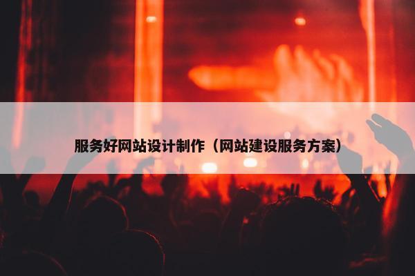 服务好网站设计制作（网站建设服务方案）-第1张图片-冷动云