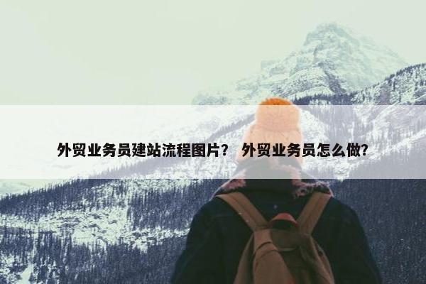 外贸业务员建站流程图片？ 外贸业务员怎么做？-第1张图片-冷动云