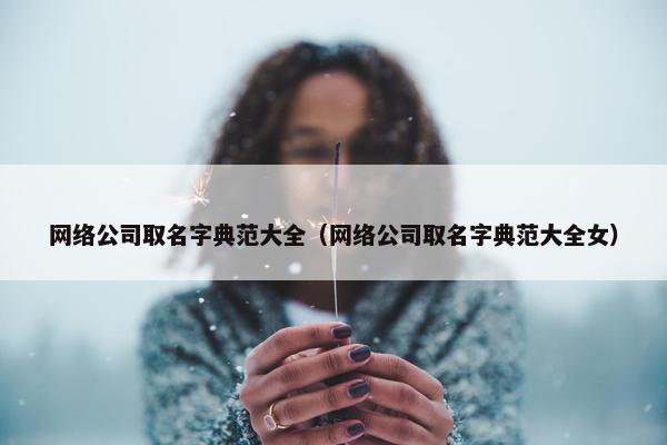 网络公司取名字典范大全（网络公司取名字典范大全女）-第1张图片-冷动云