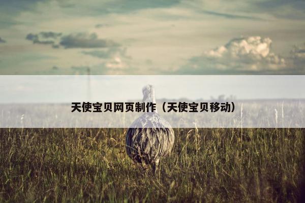 天使宝贝网页制作（天使宝贝移动）-第1张图片-冷动云