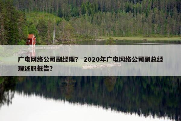 广电网络公司副经理？ 2020年广电网络公司副总经理述职报告？-第1张图片-冷动云