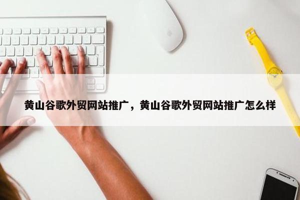 黄山谷歌外贸网站推广，黄山谷歌外贸网站推广怎么样-第1张图片-冷动云