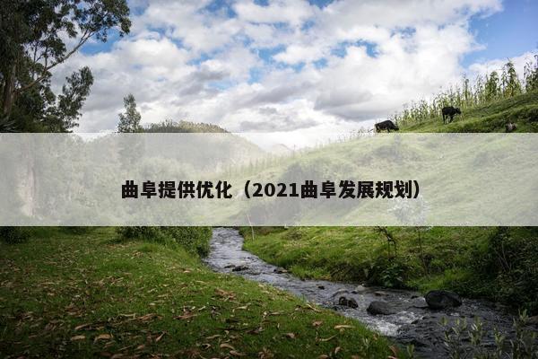 曲阜提供优化（2021曲阜发展规划）-第1张图片-冷动云