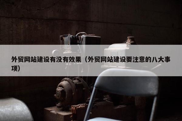 外贸网站建设有没有效果（外贸网站建设要注意的八大事项）-第1张图片-冷动云