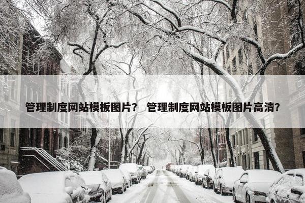 管理制度网站模板图片？ 管理制度网站模板图片高清？-第1张图片-冷动云