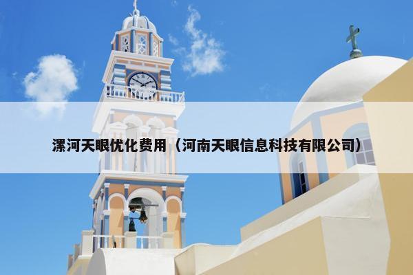 漯河天眼优化费用（河南天眼信息科技有限公司）-第1张图片-冷动云