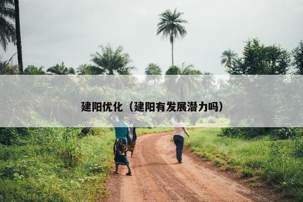 建阳优化（建阳有发展潜力吗）-第1张图片-冷动云