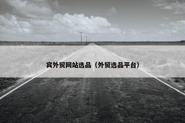 宾外贸网站选品（外贸选品平台）-第1张图片-冷动云