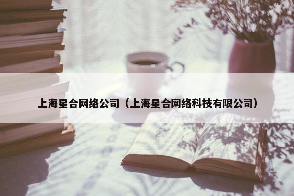 上海星合网络公司（上海星合网络科技有限公司）-第1张图片-冷动云