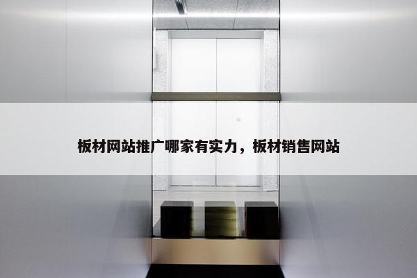 板材网站推广哪家有实力，板材销售网站-第1张图片-冷动云