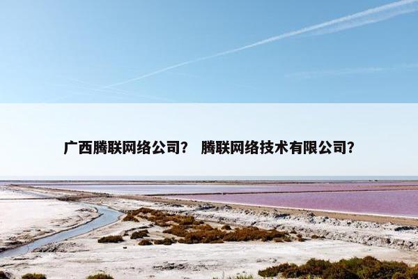 广西腾联网络公司？ 腾联网络技术有限公司？-第1张图片-冷动云