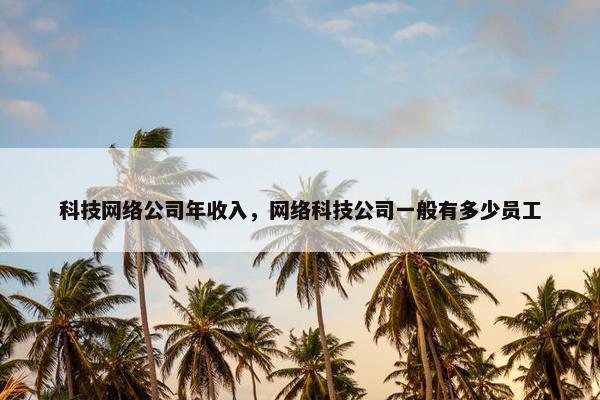 科技网络公司年收入，网络科技公司一般有多少员工-第1张图片-冷动云