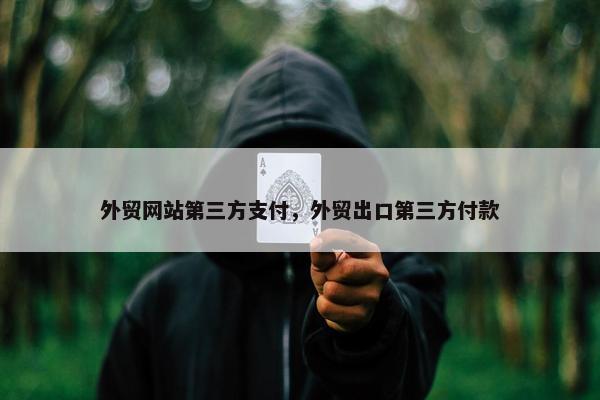 外贸网站第三方支付，外贸出口第三方付款-第1张图片-冷动云