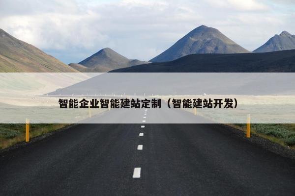 智能企业智能建站定制（智能建站开发）-第1张图片-冷动云