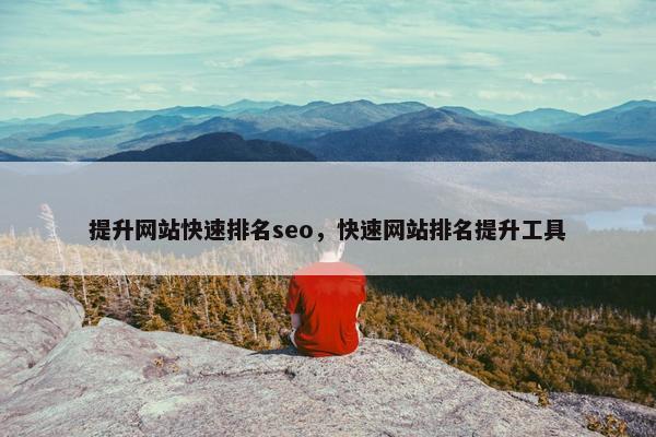 提升网站快速排名seo，快速网站排名提升工具-第1张图片-冷动云
