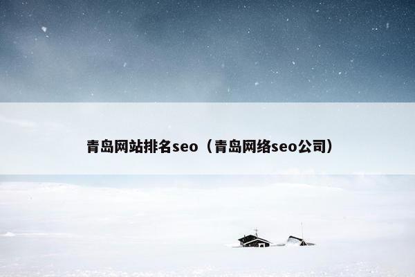 青岛网站排名seo（青岛网络seo公司）-第1张图片-冷动云