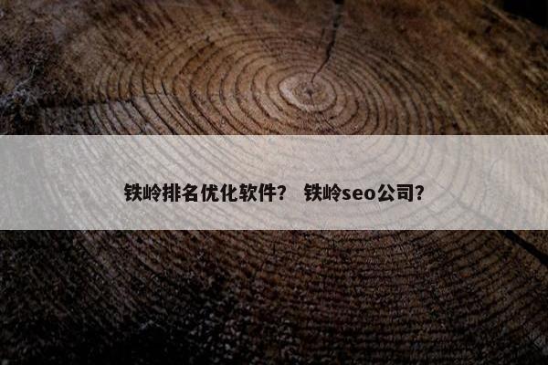 铁岭排名优化软件? 铁岭seo公司?-第1张图片-冷动云 铁岭排名优化软件? 铁岭seo公司?-第1张图片-冷动云