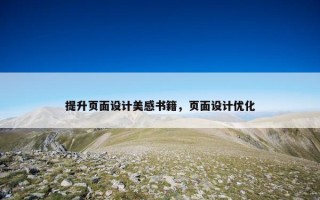 提升页面设计美感书籍，页面设计优化