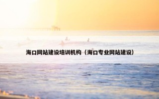 海口网站建设培训机构（海口专业网站建设）