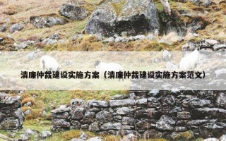 清廉仲裁建设实施方案（清廉仲裁建设实施方案范文）