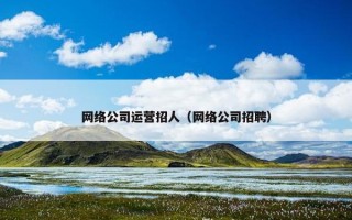 网络公司运营招人（网络公司招聘）