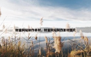 财富网站制作素材，财富网站制作素材图片