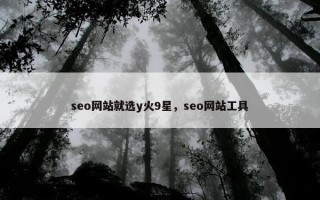 seo网站就选y火9星，seo网站工具