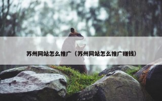 苏州网站怎么推广（苏州网站怎么推广赚钱）