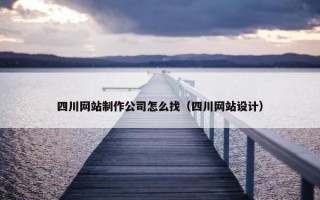 四川网站制作公司怎么找（四川网站设计）