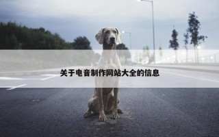 关于电音制作网站大全的信息