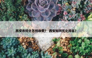 西安市优化怎样收费？ 西安如何优化排名？