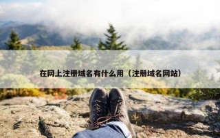 在网上注册域名有什么用（注册域名网站）