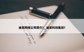 迪蒙网络公司简介？ 迪蒙科技集团？