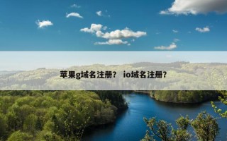 苹果g域名注册？ io域名注册？