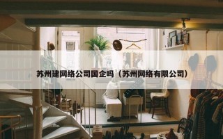 苏州建网络公司国企吗（苏州网络有限公司）