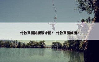 付款页面排版设计图？ 付款页面截图？