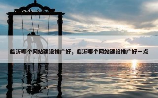 临沂哪个网站建设推广好，临沂哪个网站建设推广好一点