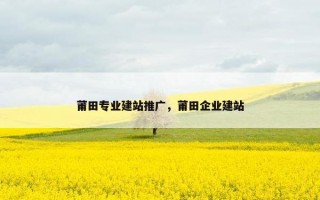莆田专业建站推广，莆田企业建站