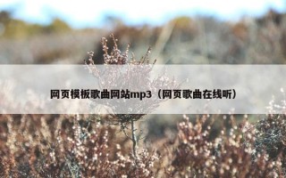 网页模板歌曲网站mp3（网页歌曲在线听）
