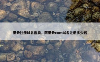 里云注册域名售卖，阿里云com域名注册多少钱