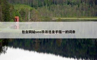 包含网站seo玖首选金手指一的词条