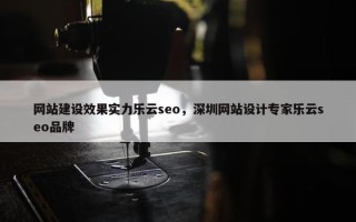 网站建设效果实力乐云seo，深圳网站设计专家乐云seo品牌