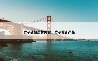 竹子建站运营内容，竹子设计产品