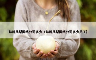 蚌埠凤梨网络公司多少（蚌埠凤梨网络公司多少员工）