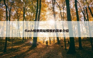 flash相册网站模板的简单介绍