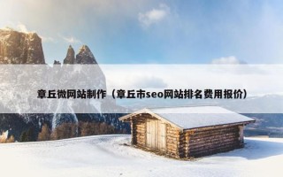 章丘微网站制作（章丘市seo网站排名费用报价）