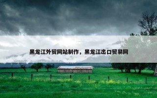 黑龙江外贸网站制作，黑龙江出口贸易网