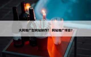 大同推广型网站制作？ 网站推广项目？